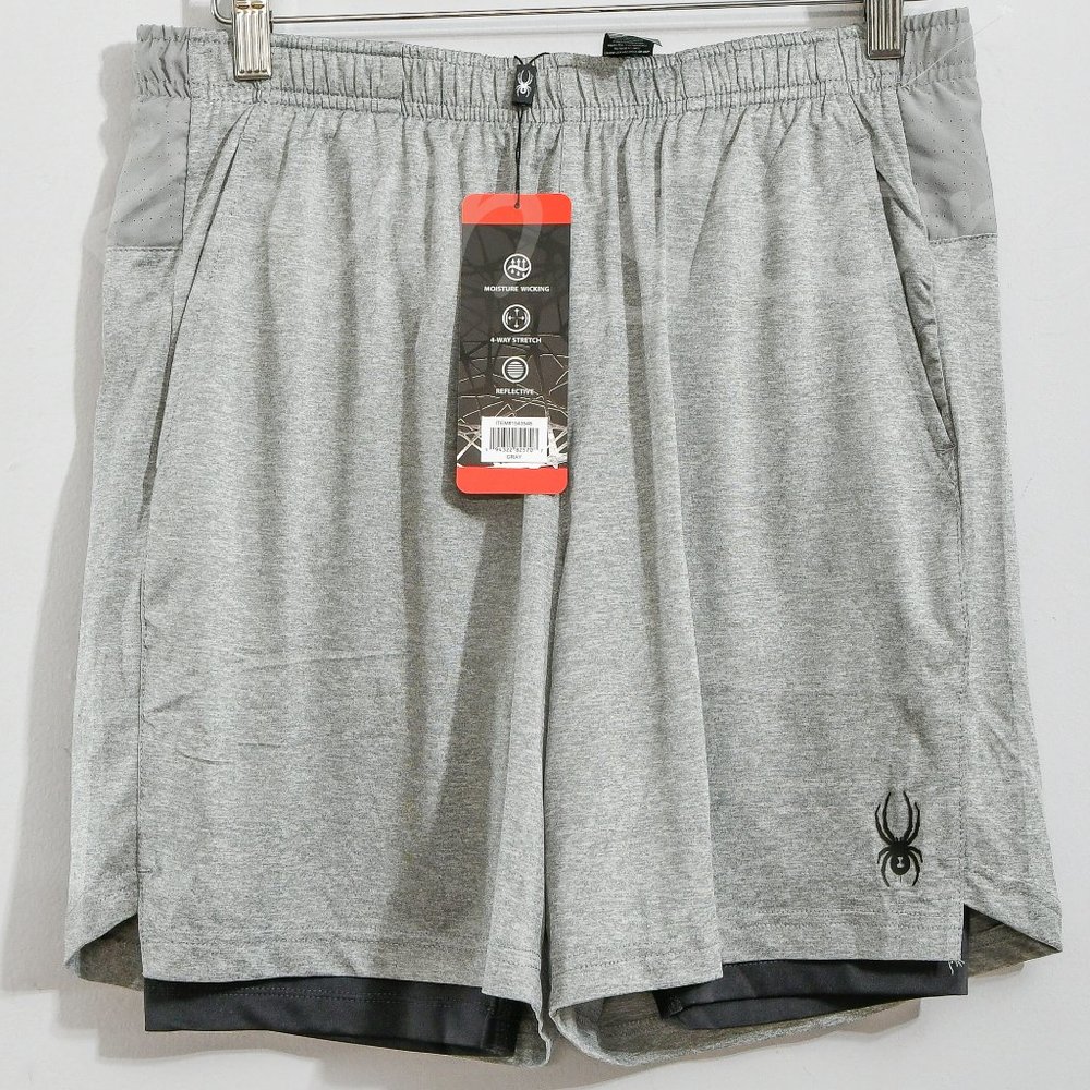 Spyder Men's tech Knit short‎ GRAY